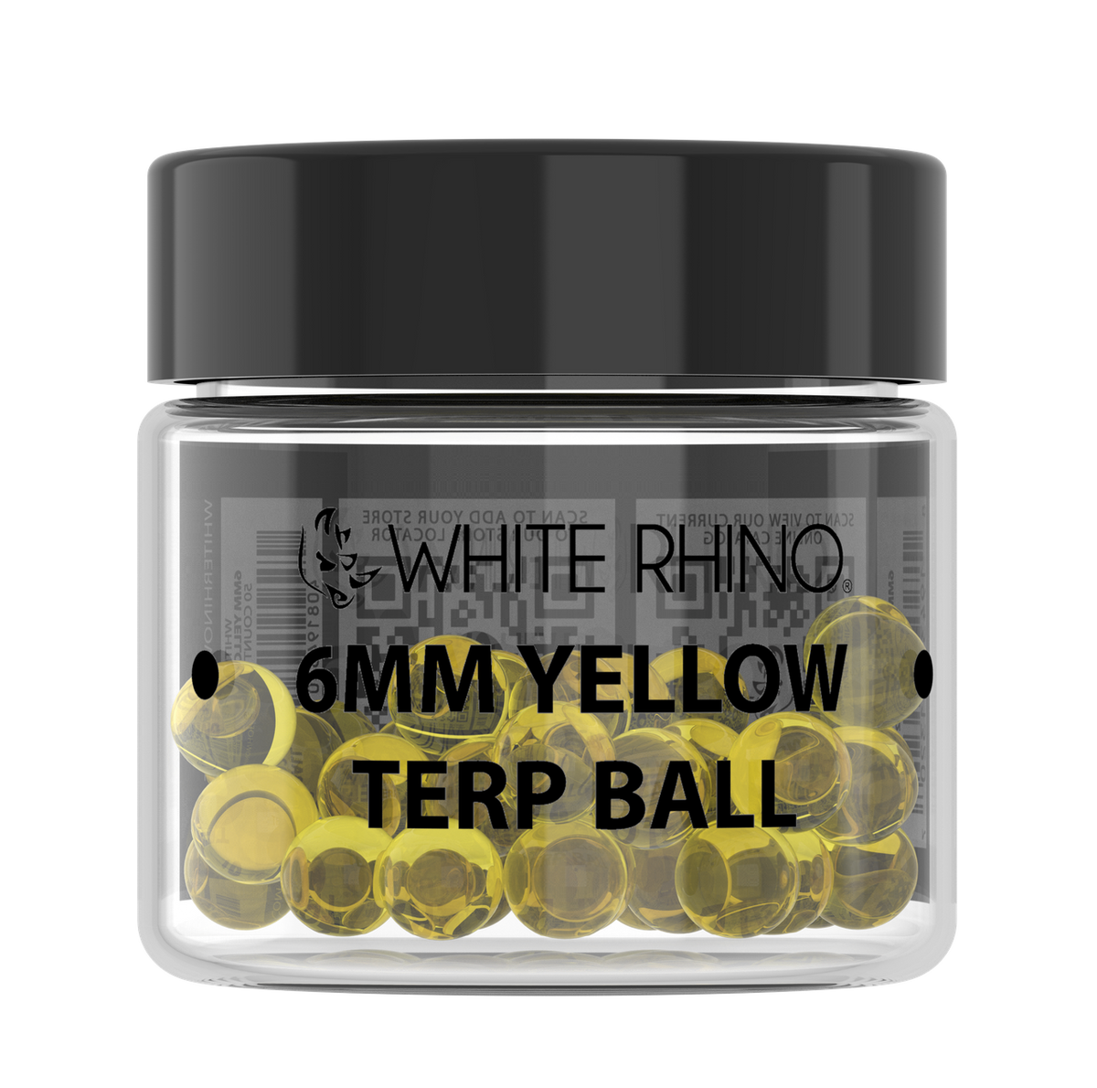White Rhino 6MM Terp Balls - 50ct Jar