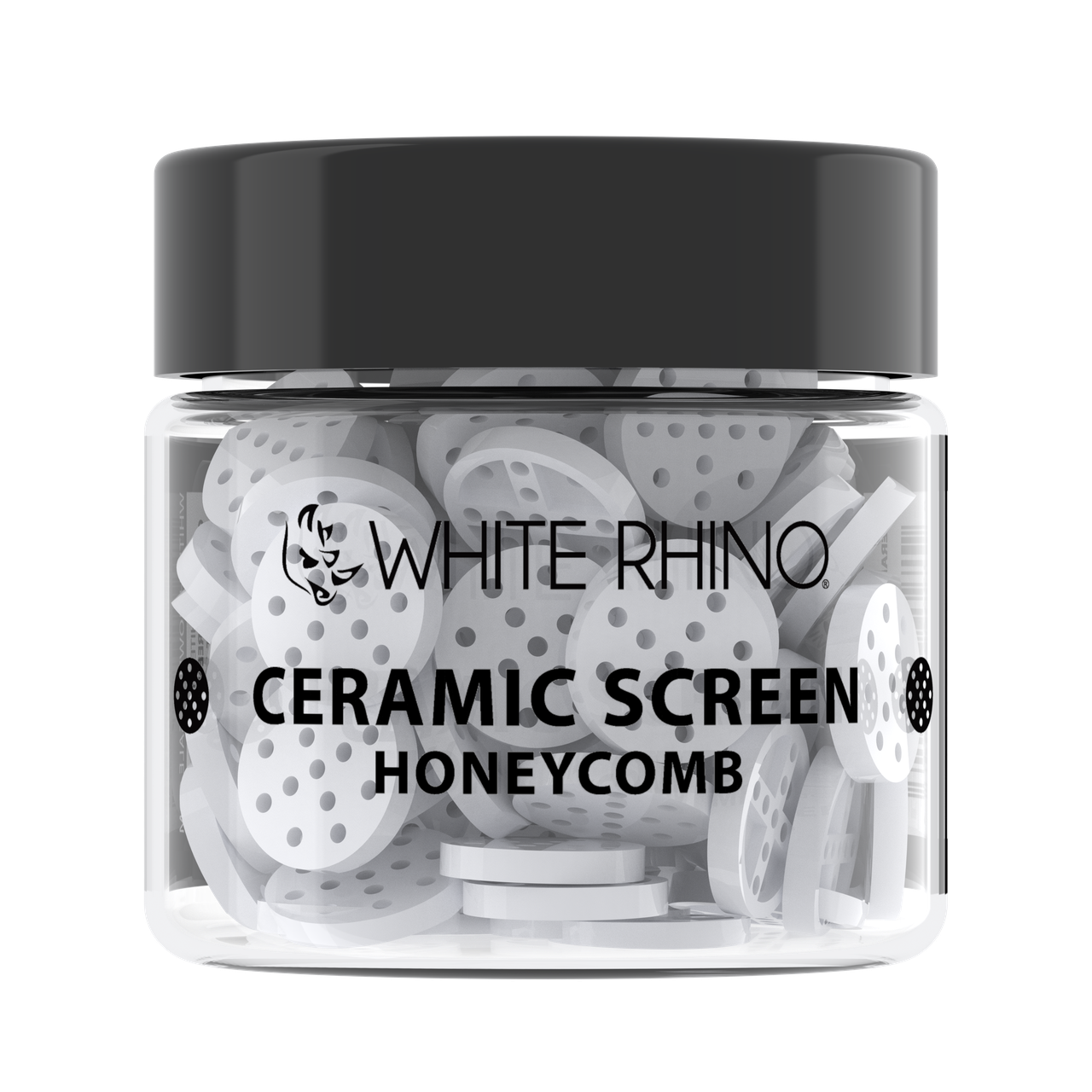 WHITE RHINO CERAMIC SCREEN HONEYCOMB -100ct JAR