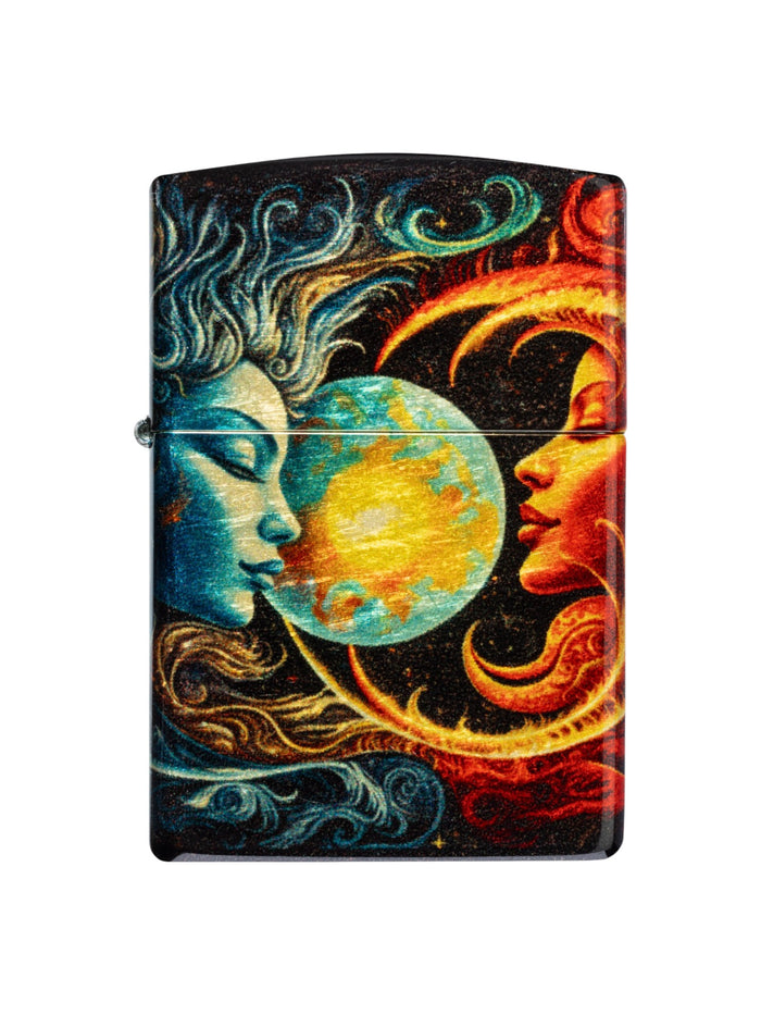 46563 Zippo Spiritual Sun and Moon Design Lighter