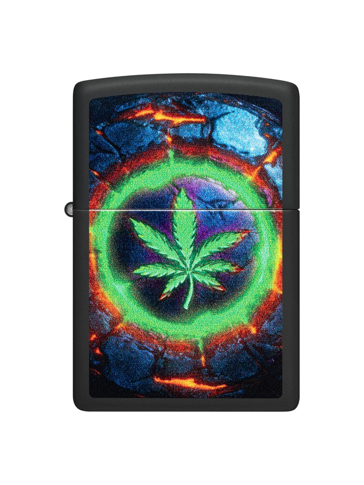 47216 Zippo Lighter Colorful Leaf Design