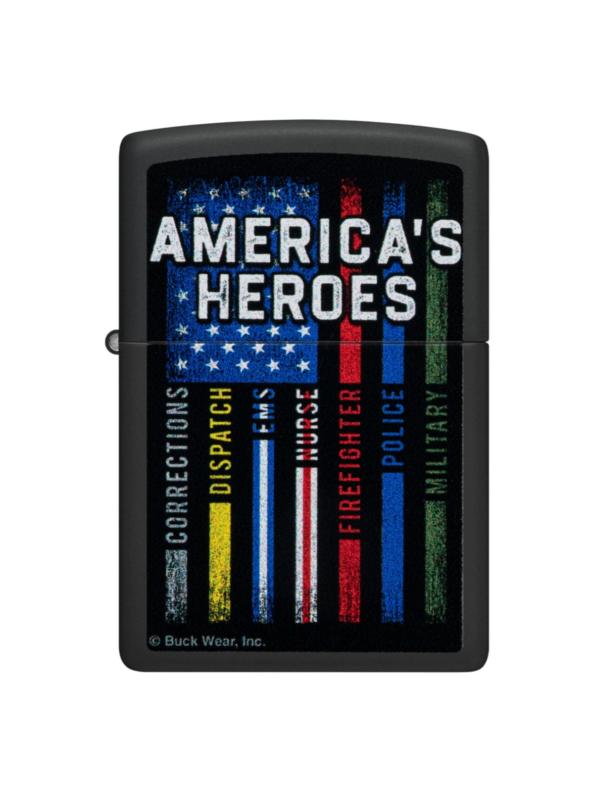 48634 Zippo Lighter Buck Wear American Heroes Design