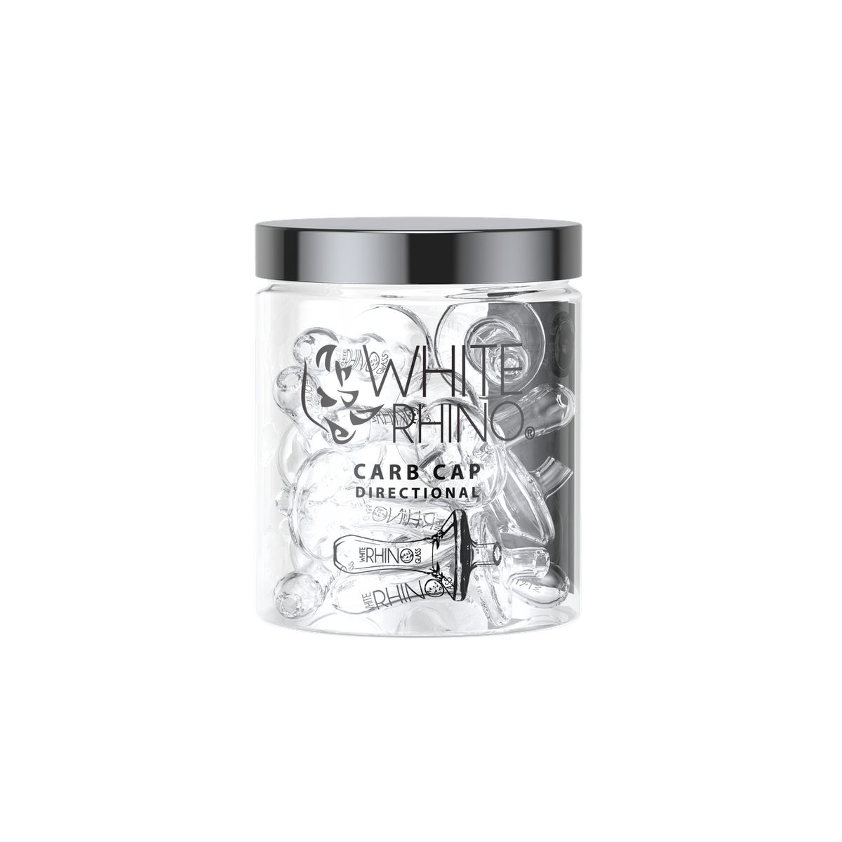 WHITE RHINO DIRECTIONAL CARB CAP- 20ct JAR