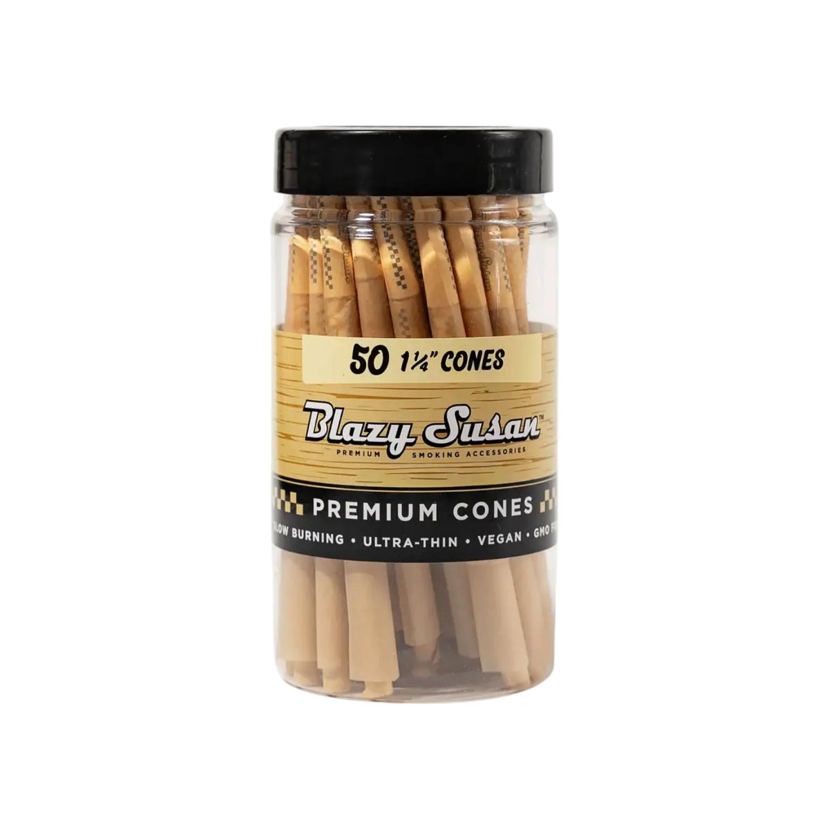 Blazy Susan Unbleached Cones Jar 1 1/4" Size 50 CT