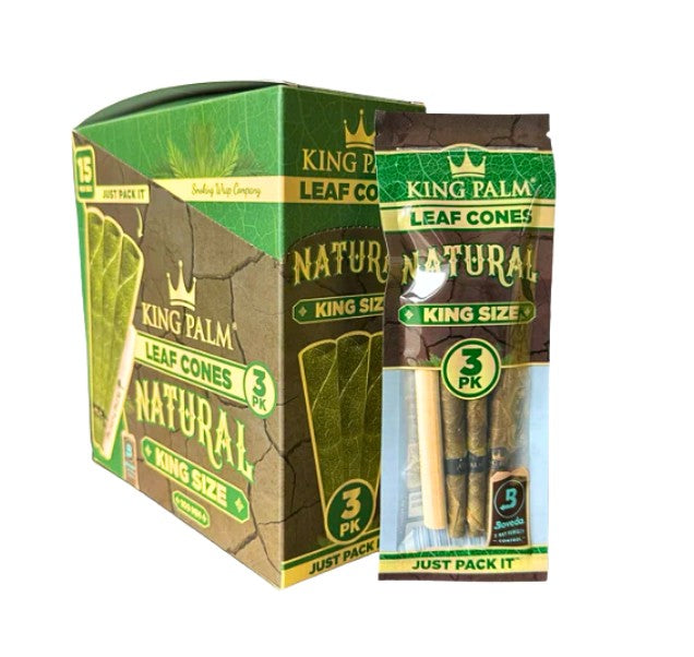 King Palm Leaf Cones King Size 3 Pack 15 CT