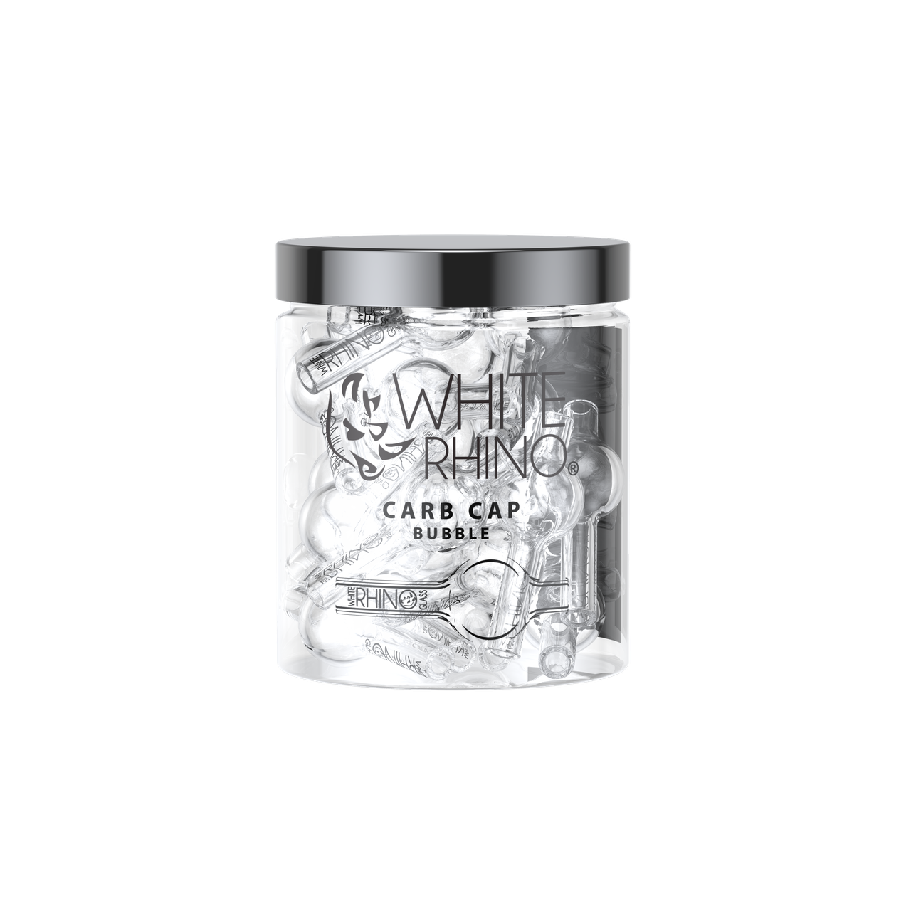 WHITE RHINO BUBBLE CARB CAP- 30ct JAR