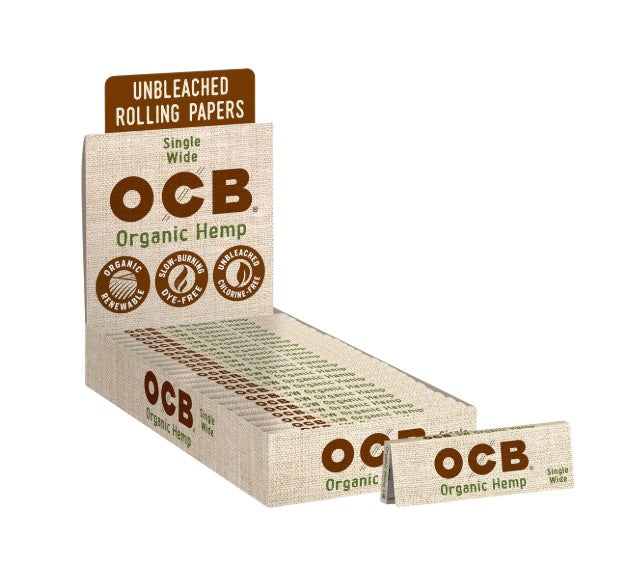 OCB Papers Organic Hemp Single Wide 24 CT