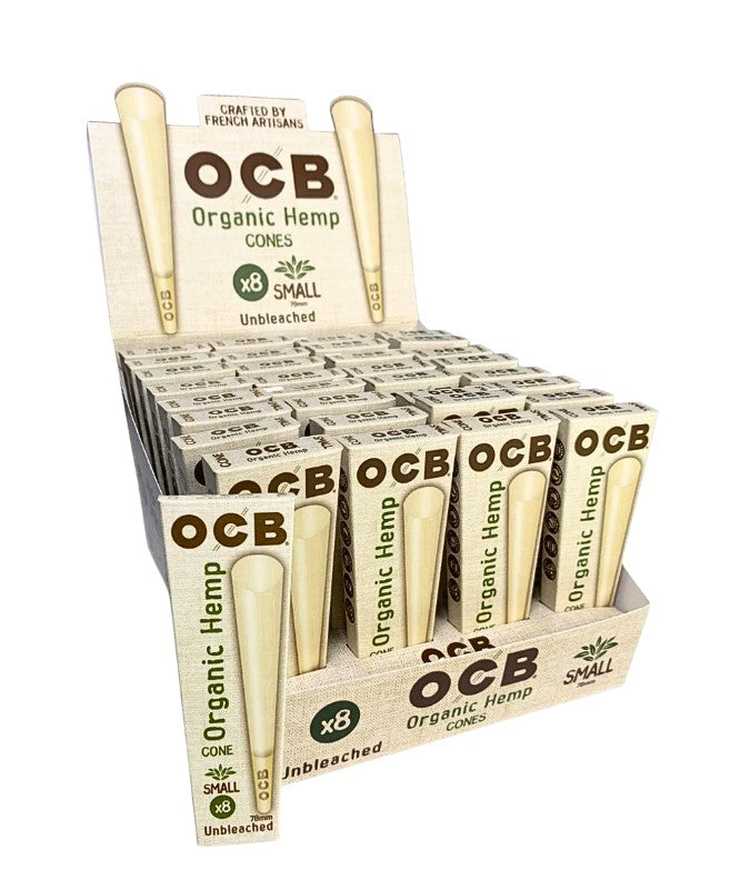 OCB Cones Organic Hemp Small 78mm Size 8 Pack 32 CT