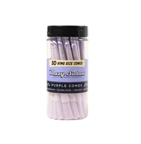 Blazy Susan Purple Cones Jar King Size 50 CT