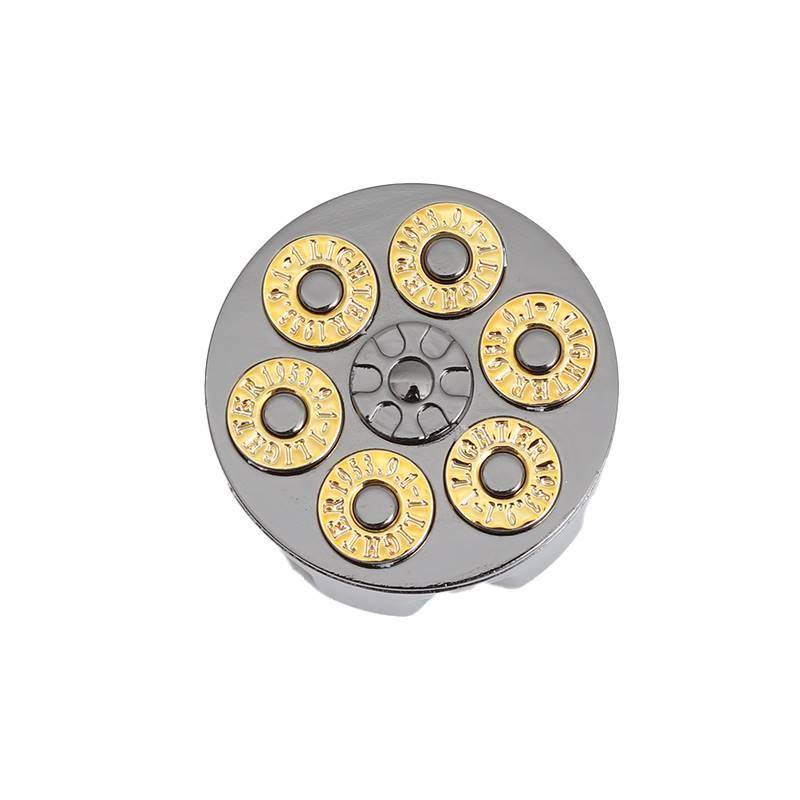 VYN0058 Revolver Wheel Metal Spinner Shaped Mini Lighters 16ct