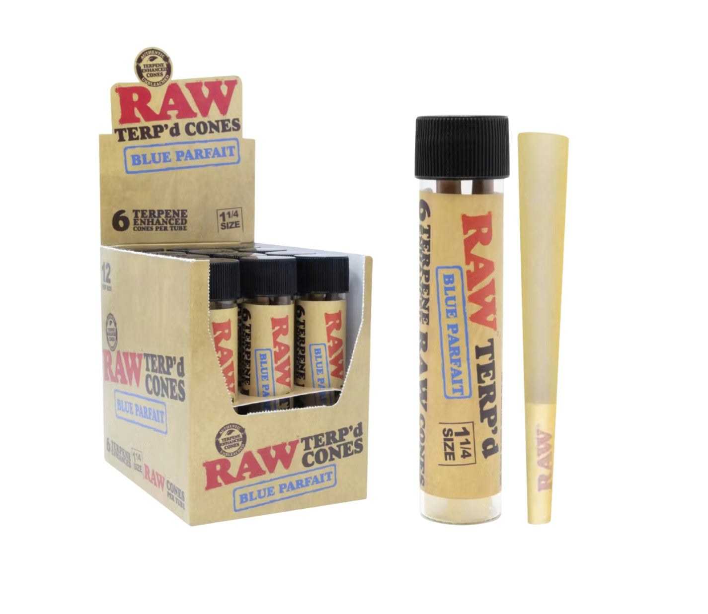 Raw Terp Dipped Cones Blue Parfait 6 Pack 12 CT