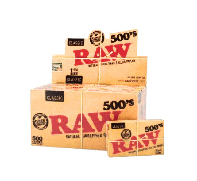 Raw Classic Papers 1 14" Size 500's 20 CT