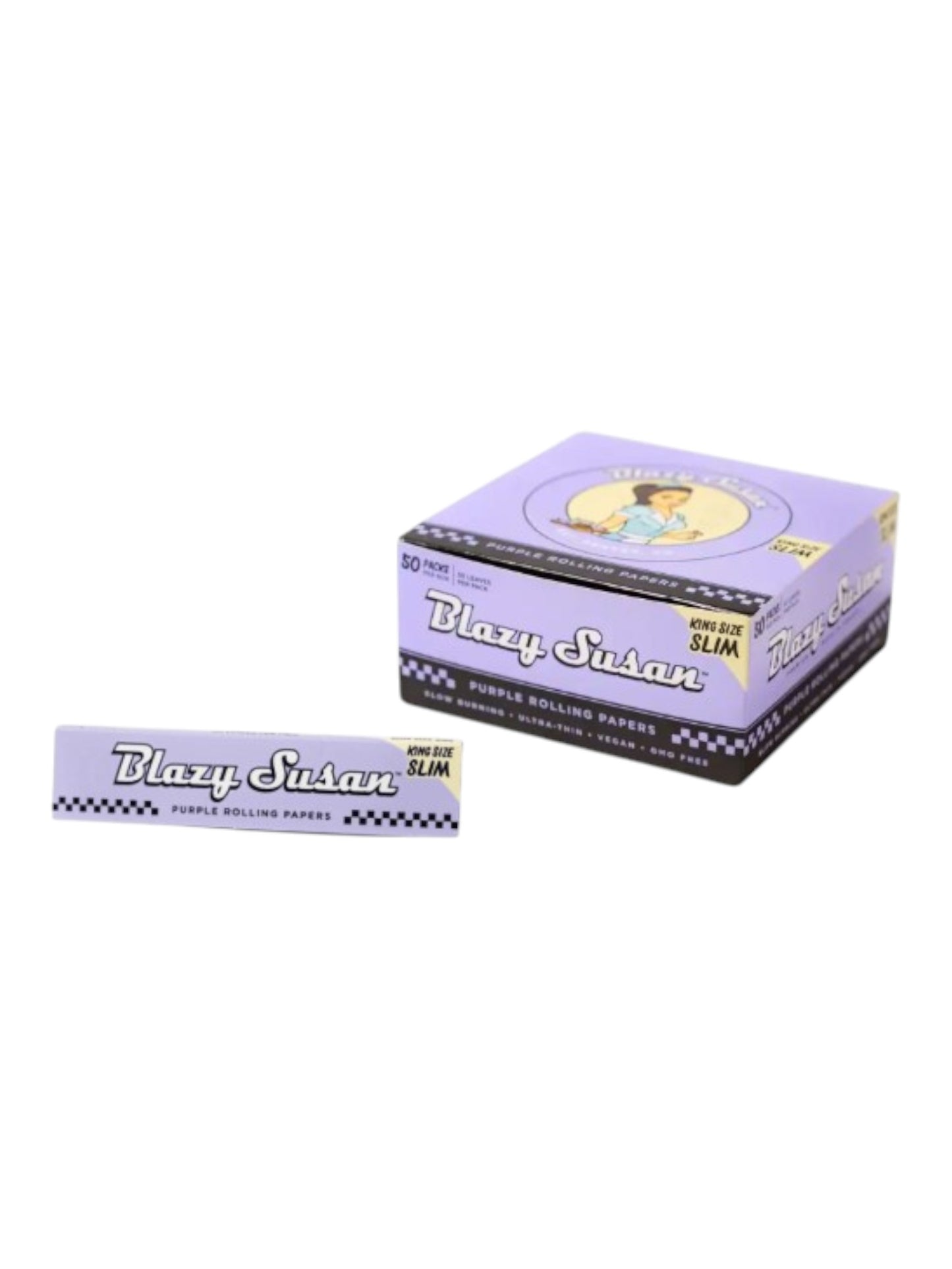 Blazy Susan Purple Papers King Size Slim 50 CT