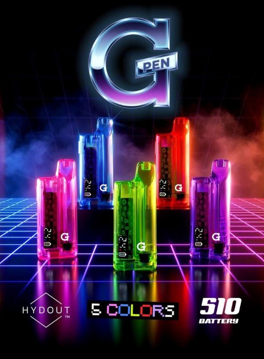 G Pen Hydout Retro 510 Cartridge Battery 10ct
