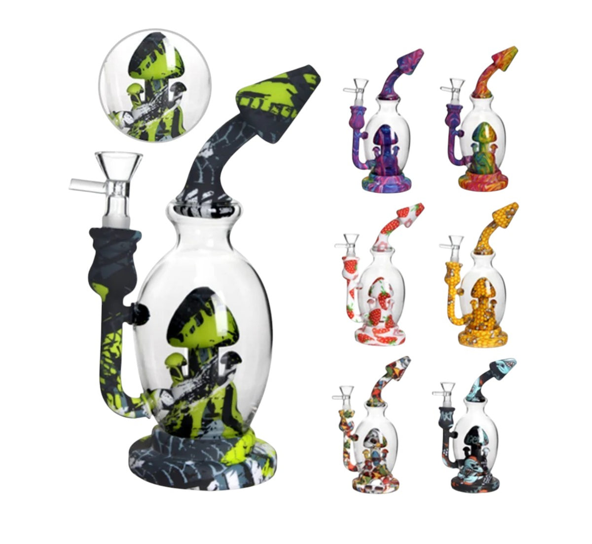 SWP11 Mushroom Silicone Waterpipe