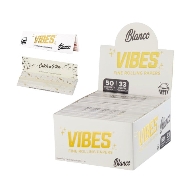 Vibes Papers Fatty Size Blanco 50 CT
