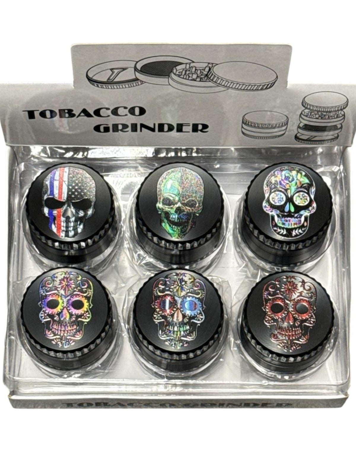 Skull Grinders - Black 6ct