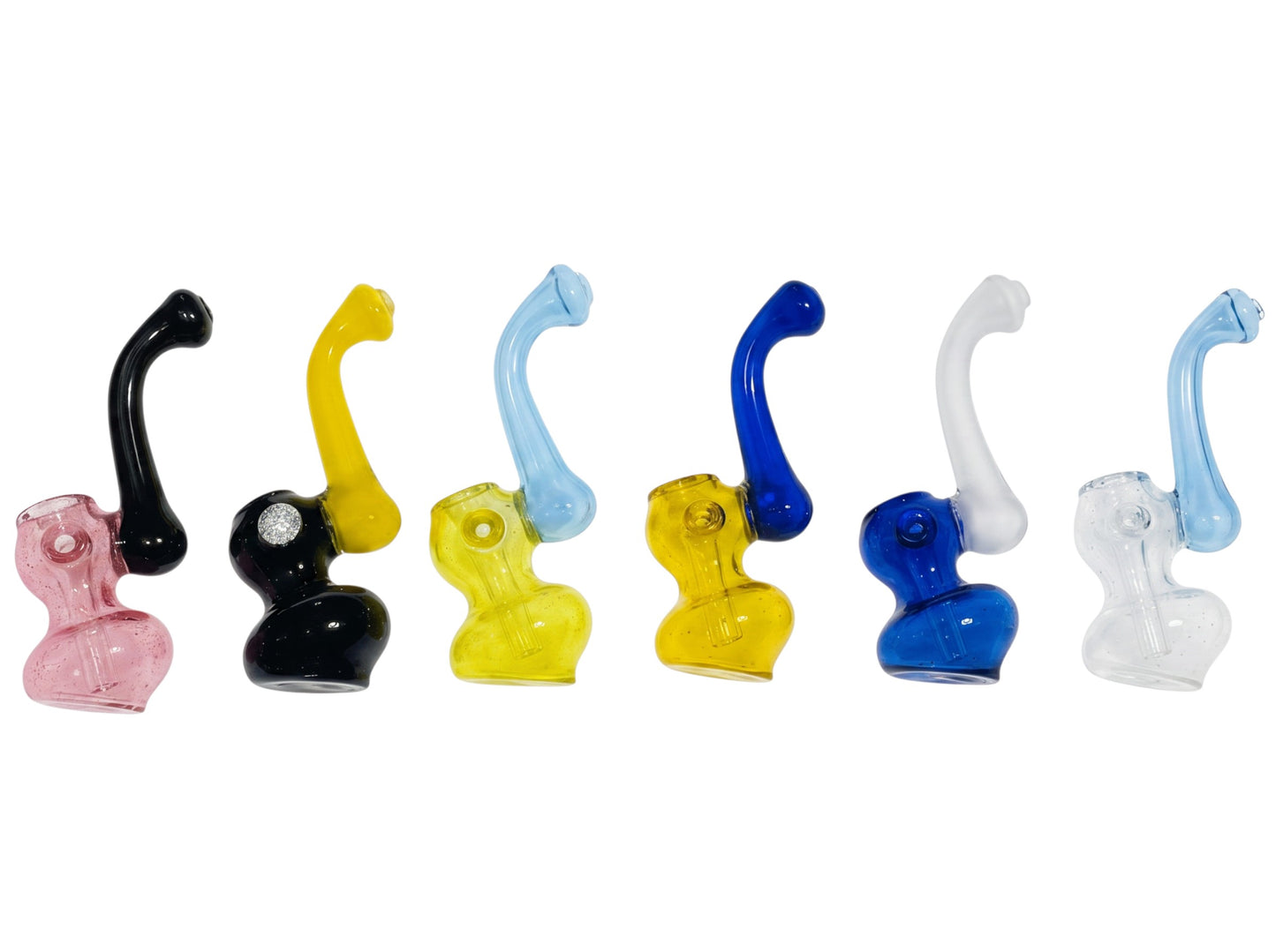 BUB33 4.5" Mini Two Colored Bubbler 5ct