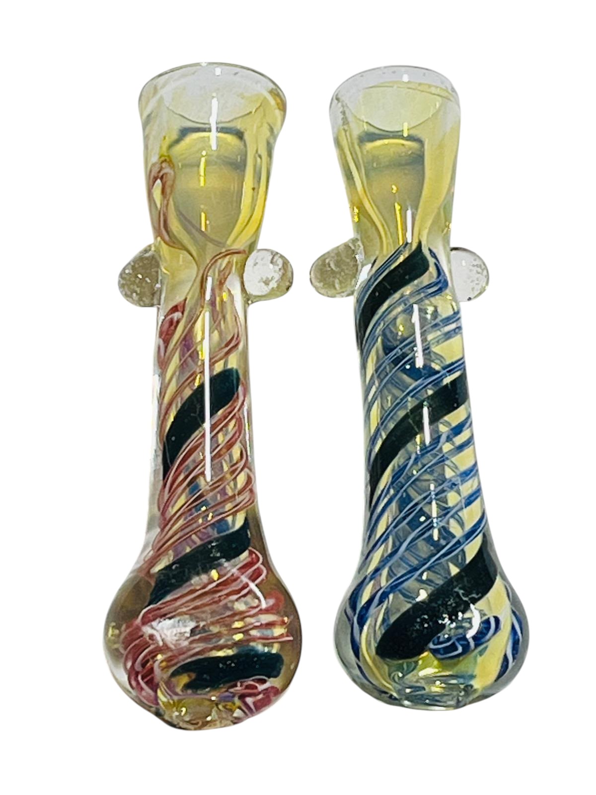CH18 3" Color Fumed w/ Two Dots Chillum 5ct
