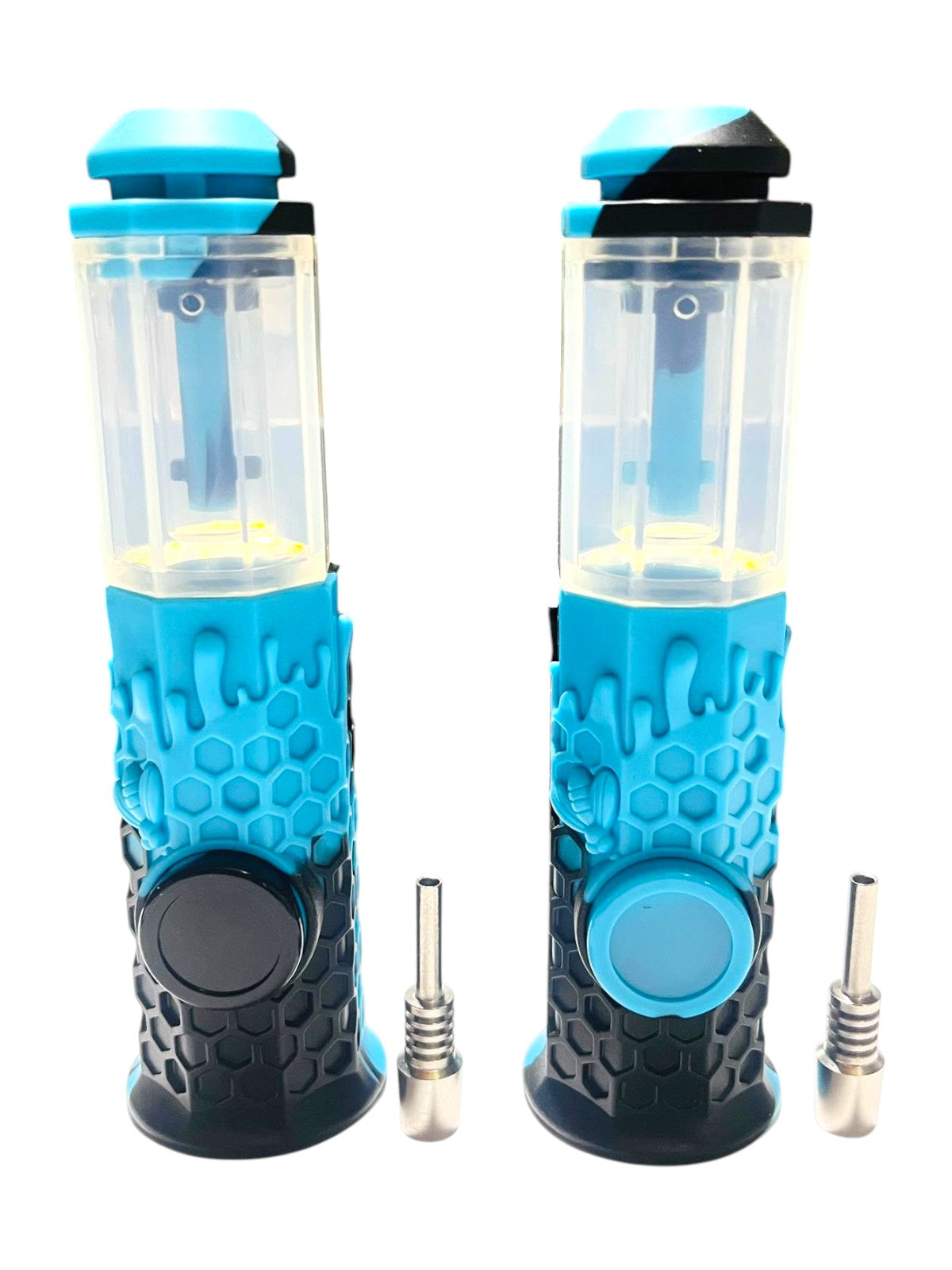 SNC4 Silicone Nectar Collector w/ Perc & Built-in Jar