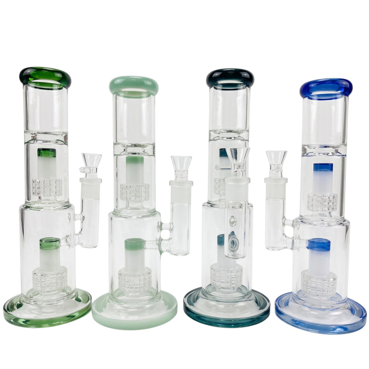 SS12 11" Dual Matrix Perc 7mm Straight Shooter Assorted Colors