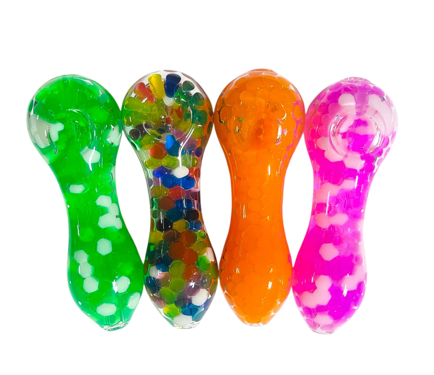 H2 5" Boba Spoon Handpipe Assorted Colors 5ct