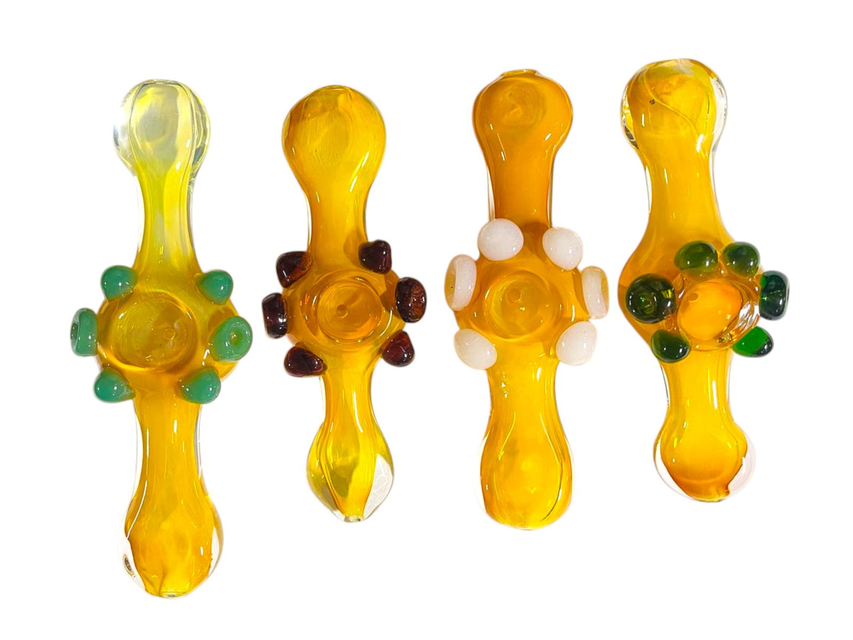 H22 5" Fumed Streamroller Handpipe Assorted Colors 5ct