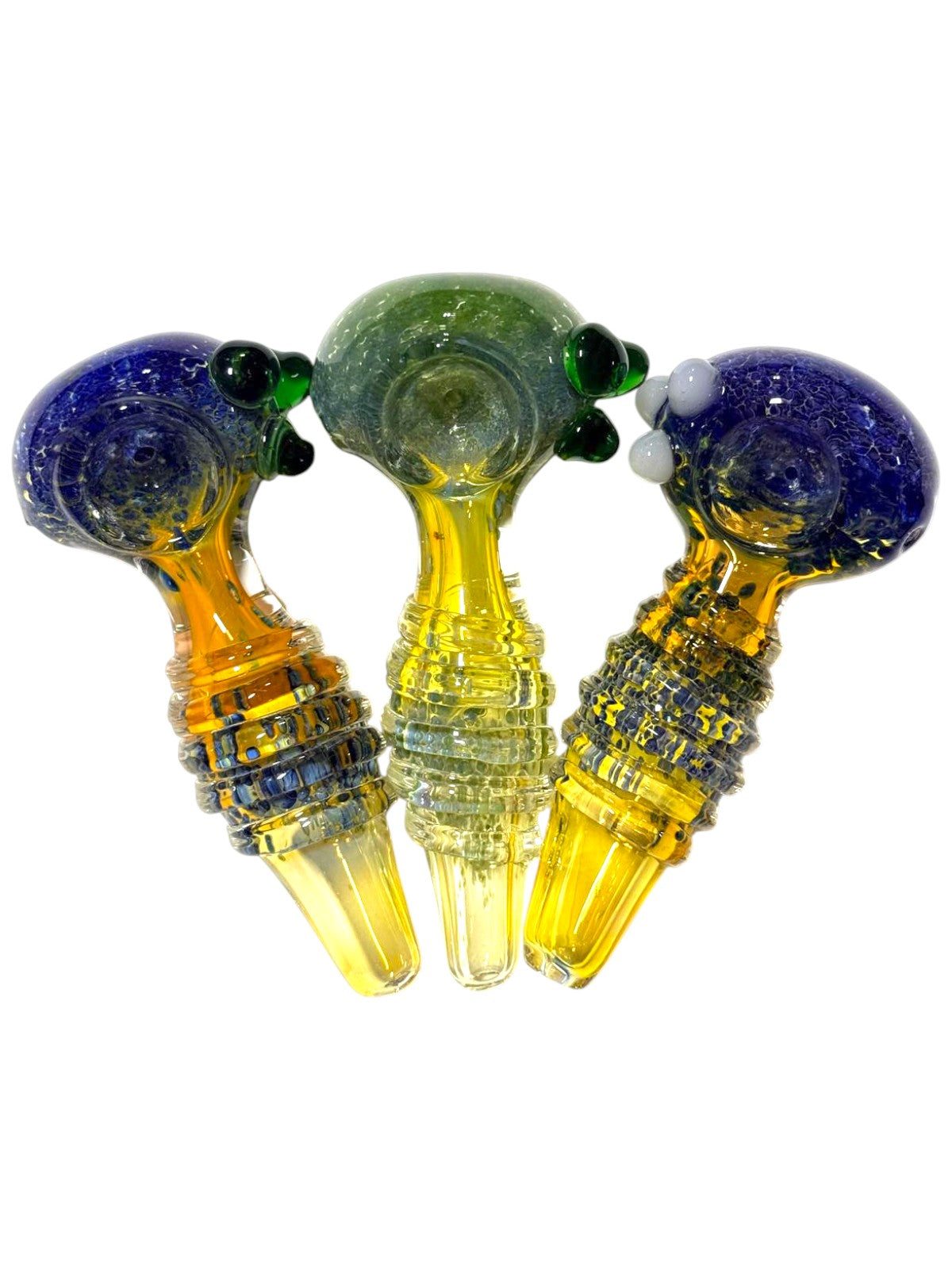 H94 4" Easy Grip Fumed Handpipe Assorted Colors 5ct