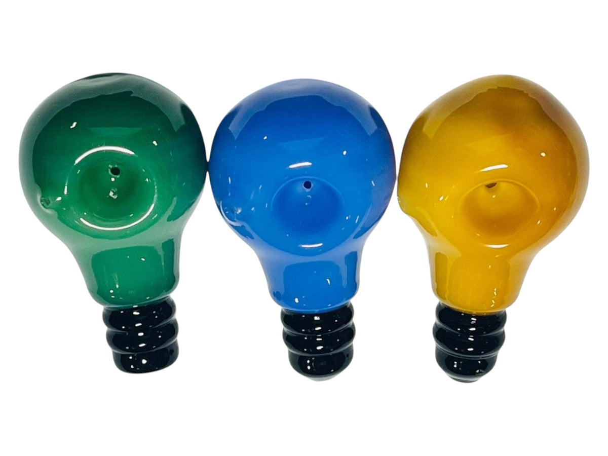 H74 4" Bulb Handpipe Assorted Colors 5ct