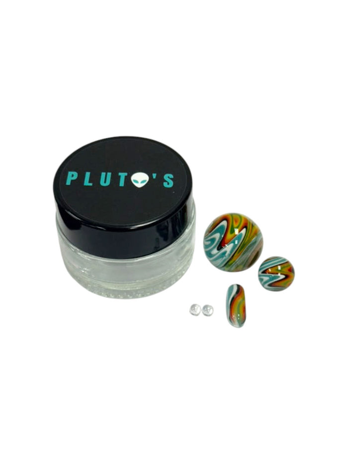 PLUTO'S WIGWAG MARBLE SET ASSORTED COLORS 5CT