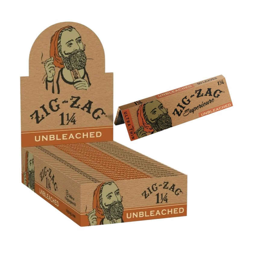 Zig Zag Papers Unbleached 1 1/4" Size 24 CT