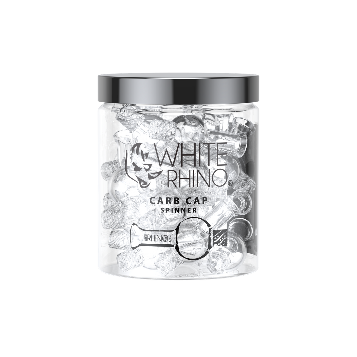 WHITE RHINO SPINNER CARB CAP- 15ct JAR