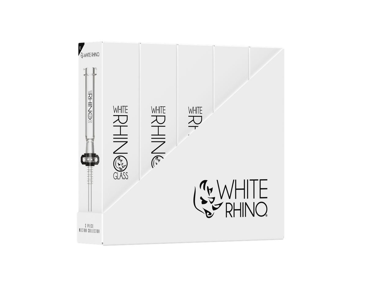 WHITE RHINO 2 PIECE NECTAR COLLECTOR V2 -5ct DISPLAY