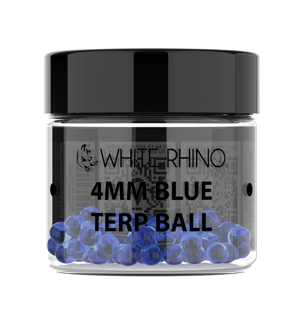 White Rhino 4MM Terp Balls - 50ct Jar