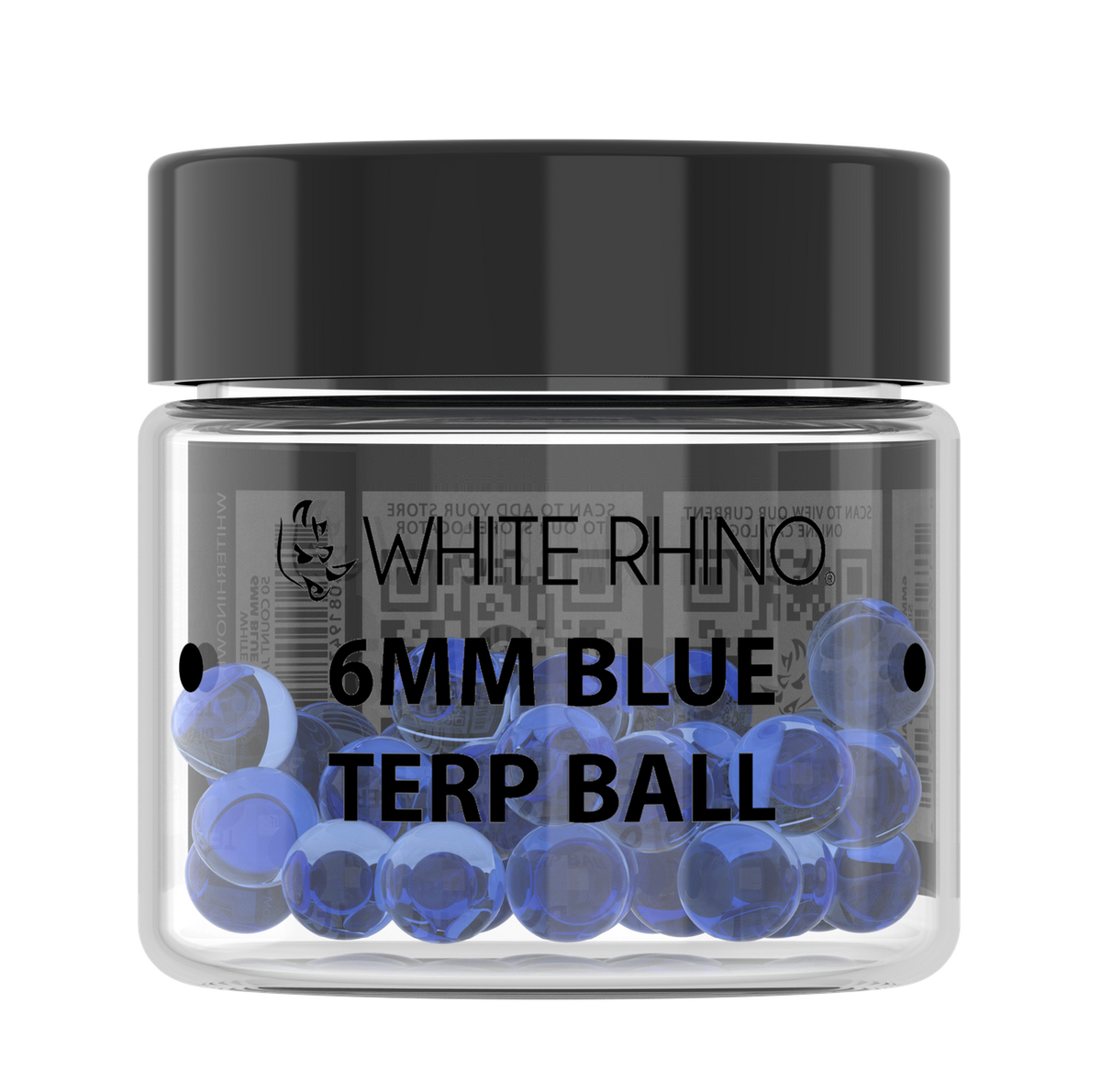White Rhino 6MM Terp Balls - 50ct Jar