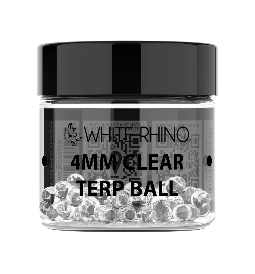 White Rhino 4MM Terp Balls - 50ct Jar