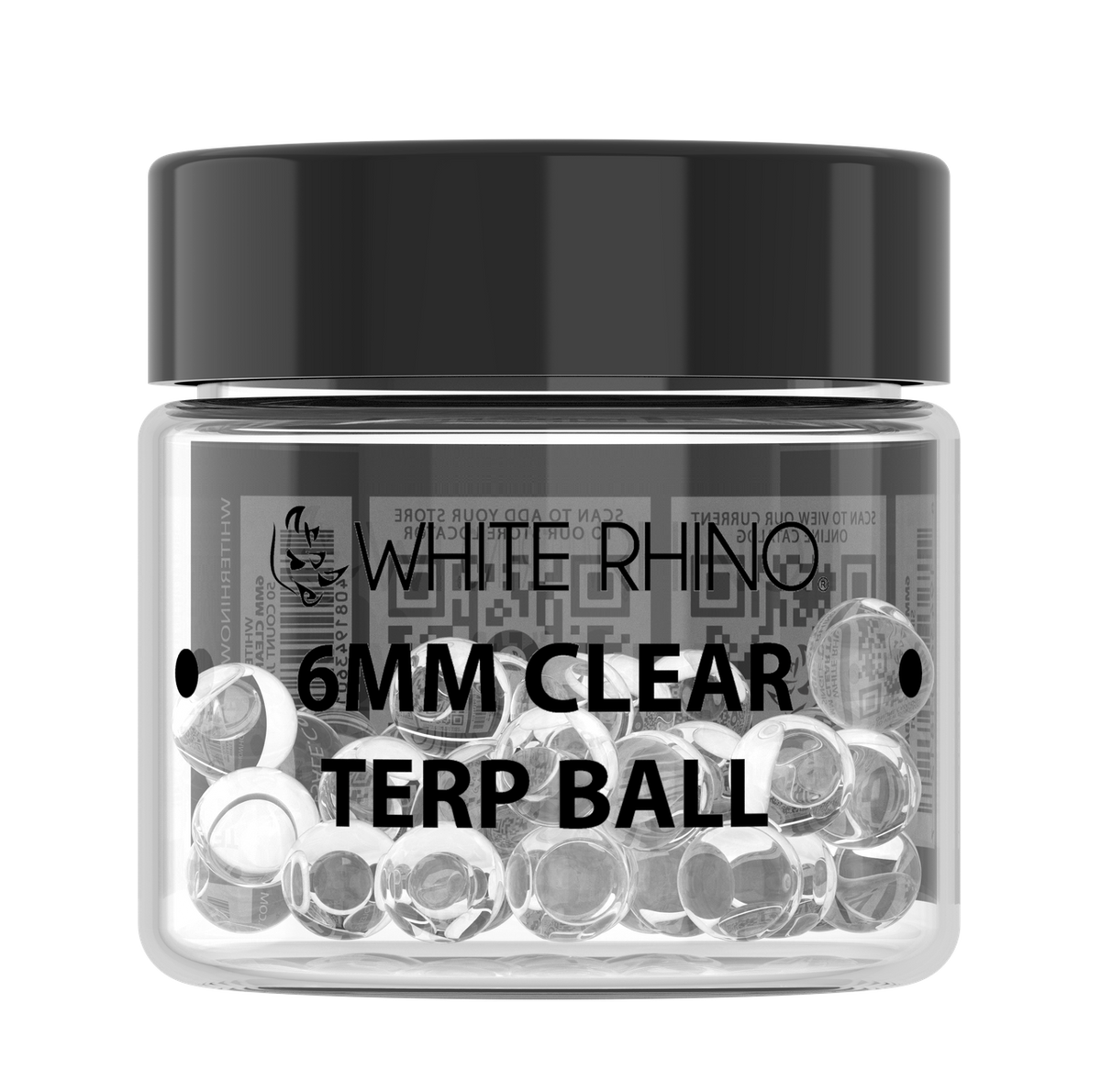 White Rhino 6MM Terp Balls - 50ct Jar