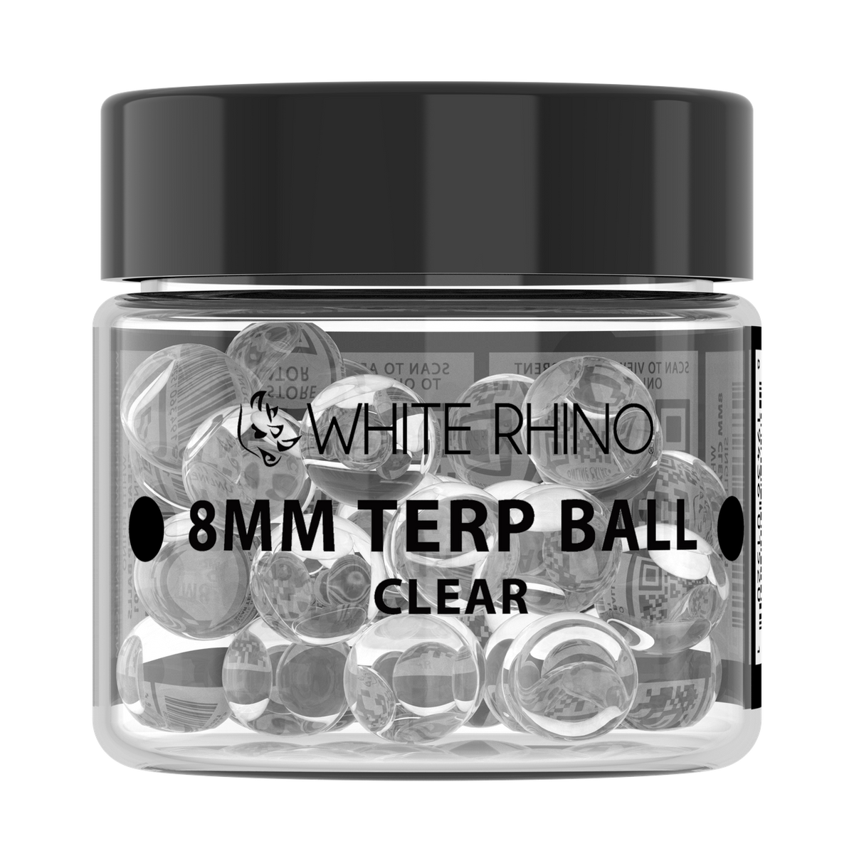 White Rhino 8MM Terp Balls - 50ct Jar