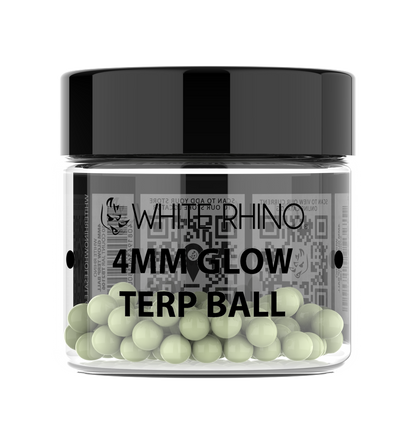 White Rhino 4MM Terp Balls - 50ct Jar
