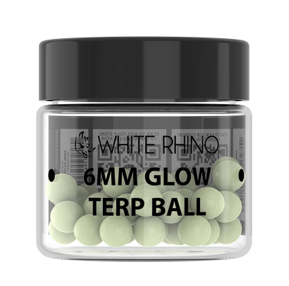 White Rhino 6MM Terp Balls - 50ct Jar