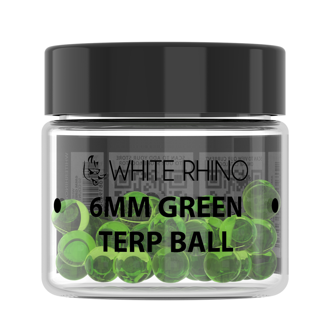 White Rhino 6MM Terp Balls - 50ct Jar