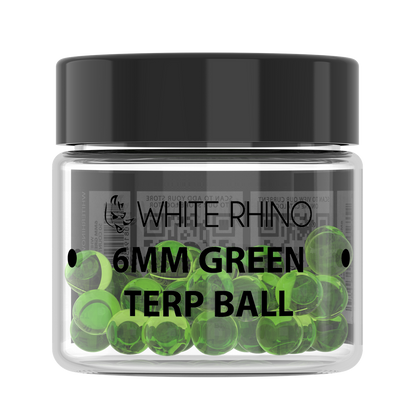 White Rhino 6MM Terp Balls - 50ct Jar