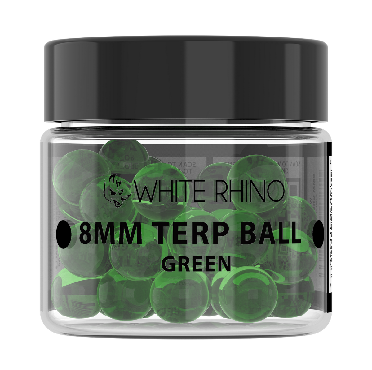 White Rhino 8MM Terp Balls - 50ct Jar