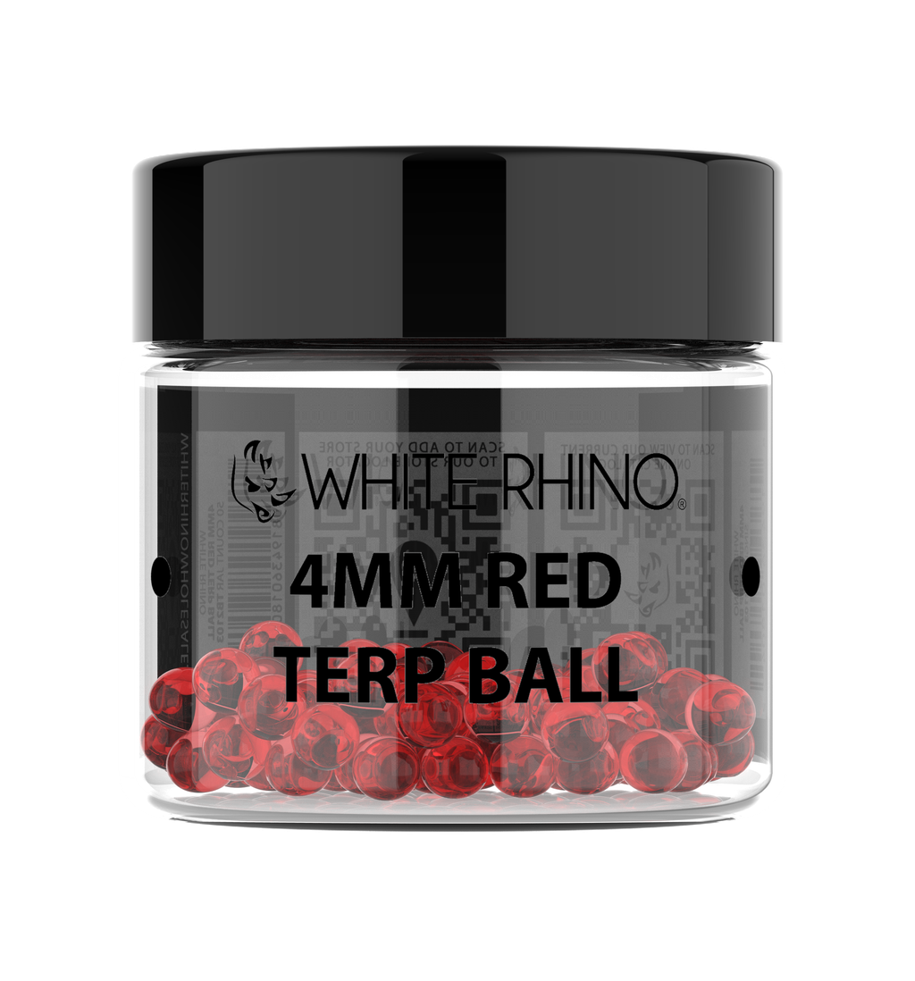 White Rhino 4MM Terp Balls - 50ct Jar