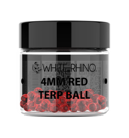 White Rhino 4MM Terp Balls - 50ct Jar