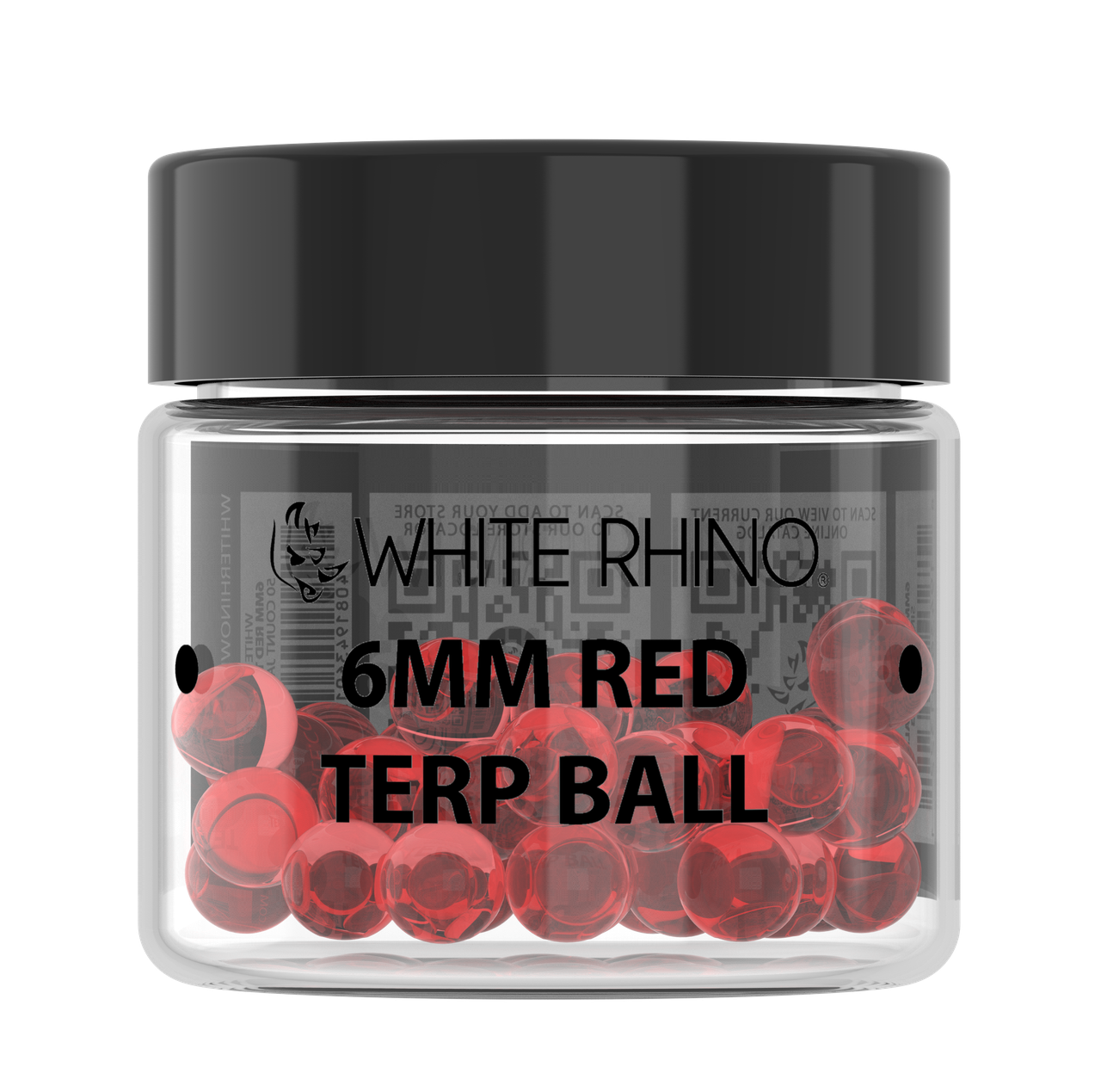 White Rhino 6MM Terp Balls - 50ct Jar