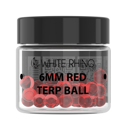 White Rhino 6MM Terp Balls - 50ct Jar