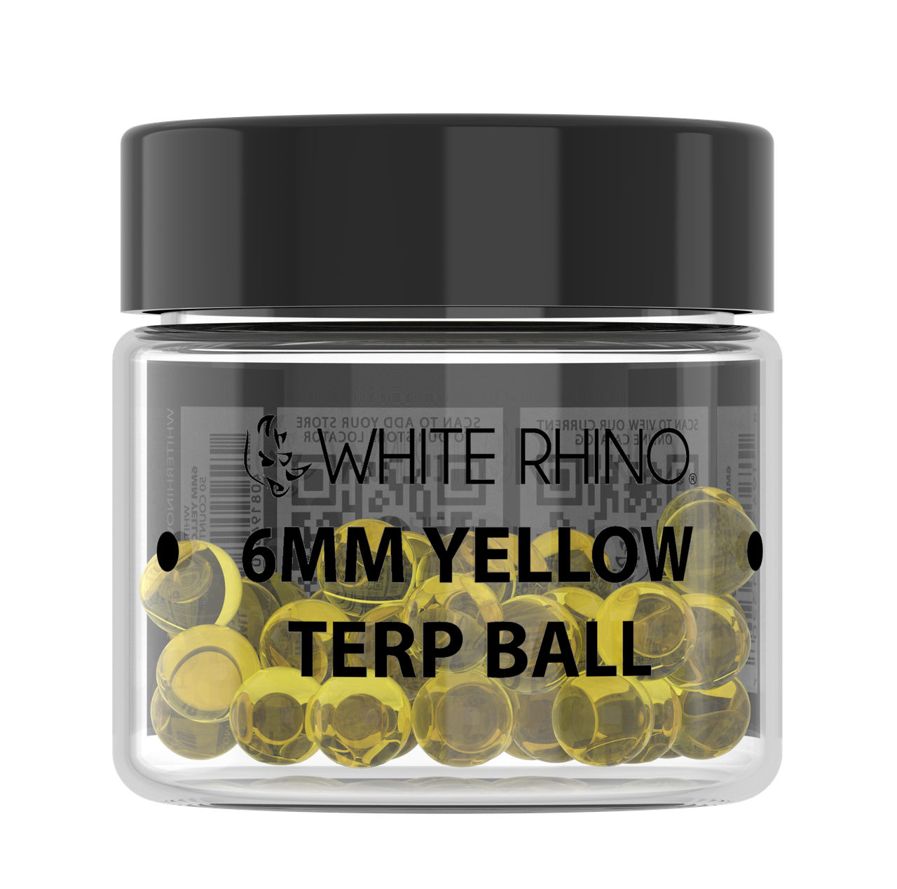 White Rhino 6MM Terp Balls - 50ct Jar