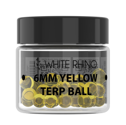 White Rhino 6MM Terp Balls - 50ct Jar
