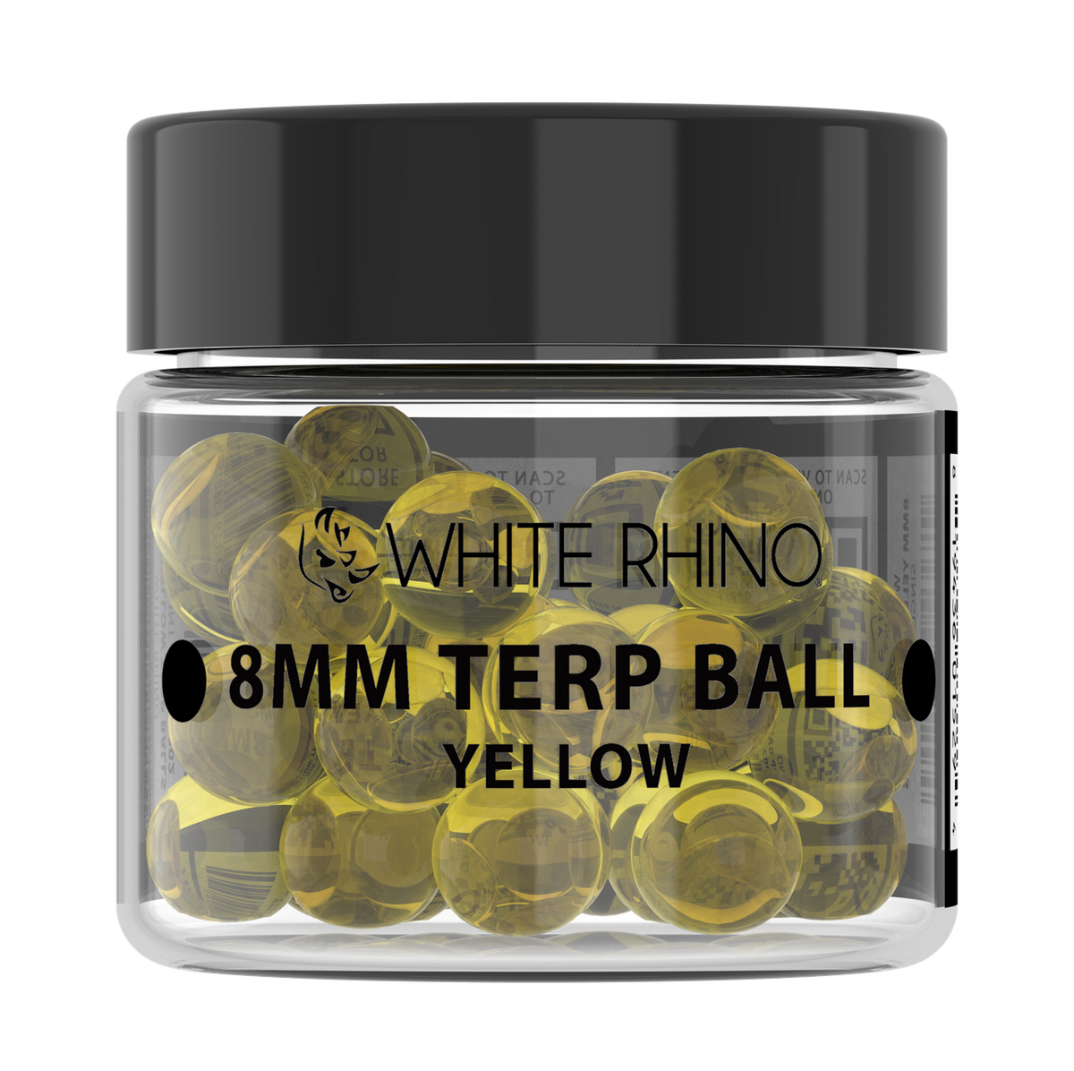White Rhino 8MM Terp Balls - 50ct Jar