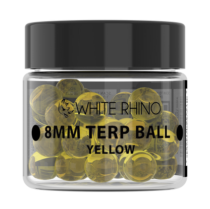 White Rhino 8MM Terp Balls - 50ct Jar